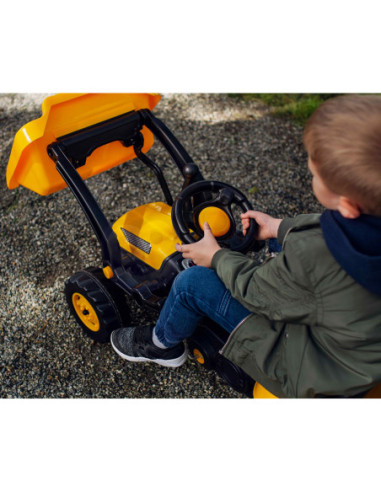 WOOPIE Ogromny Traktor Na Pedały Spychacz Żółty