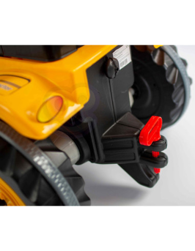 WOOPIE Ogromny Traktor Na Pedały Spychacz Żółty