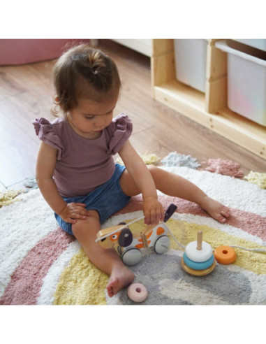 Viga PolarB Drewniany Piesek do Ciągnięcia