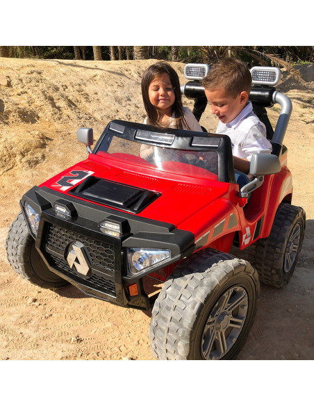 INJUSA Samochód Na Akumulator 24V Monster Dwuosobowy LED