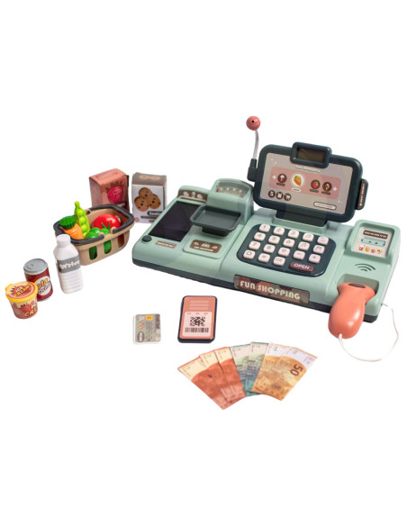 WOOPIE Kasa Sklepowa Dla Dzieci + 25 Akcesoriów