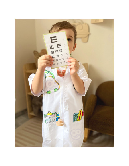 WOOPIE Ubranko Strój Lekarza Doktora dla Dzieci do ok. 120 cm