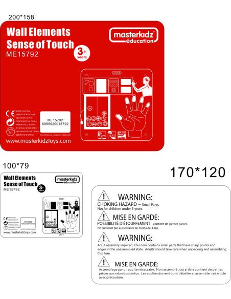 MASTERKIDZ Tablica Edukacyjna Zmysł Dotyku