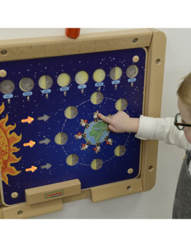 MASTERKIDZ Tablica Edukacyjna Fazy Księżyca