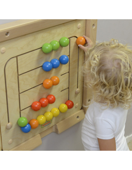 MASTERKIDZ Tablica Ścienna Edukacyjna Labirynt Koraliki