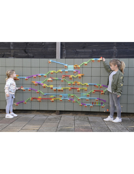 MASTERKIDZ Zestaw Konstrukcyjny Tor dla Piłek Tablica STEM 120elementów