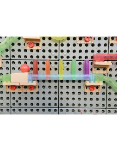 MASTERKIDZ Zestaw Konstrukcyjny Tor dla Piłek Tablica STEM 440elementów