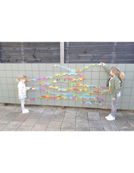 MASTERKIDZ Zestaw Konstrukcyjny Tor dla Piłek Tablica STEM 440elementów