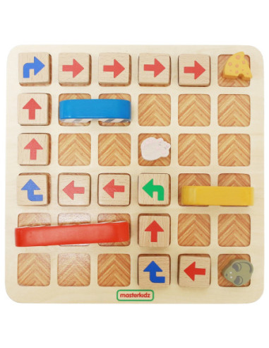 MASTERKIDZ Labirynt Edukacyjny Gra Znajdź Drogę do Sera!