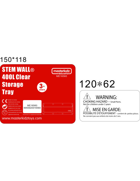 MASTERKIDZ Akrylowe Pojemniki do Tablicy 2 szt.