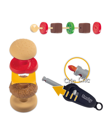 Smoby Grill Ogrodowy dla dzieci Barbecue 18 akcesoriów