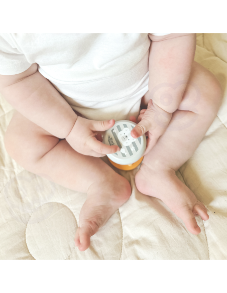 VIGA PolarB Drewniana Grzechotka Ze Zwierzątkiem