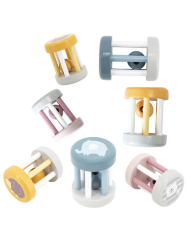 VIGA PolarB Drewniana Grzechotka Ze Zwierzątkiem