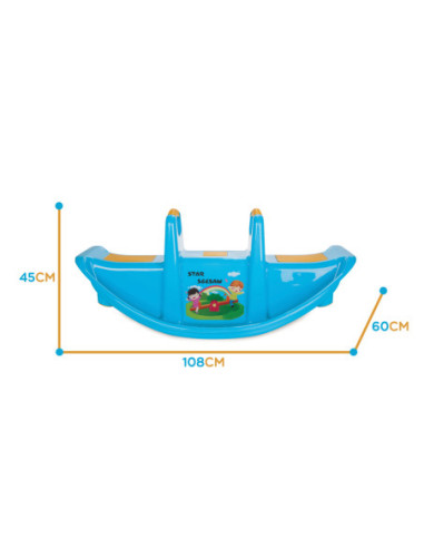 WOOPIE Huśtawka Dwuosobowa Równoważna Niebieska