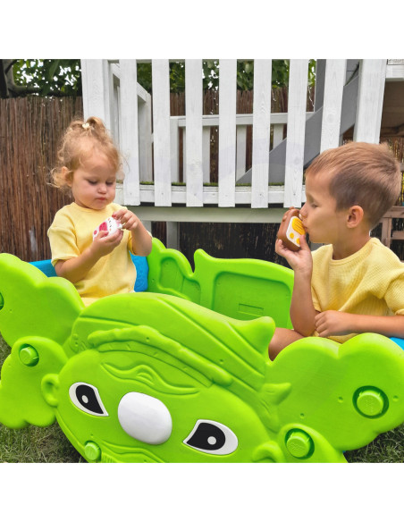 WOOPIE Stolik Piknikowy Huśtawka Bujak 2w1 Zielony