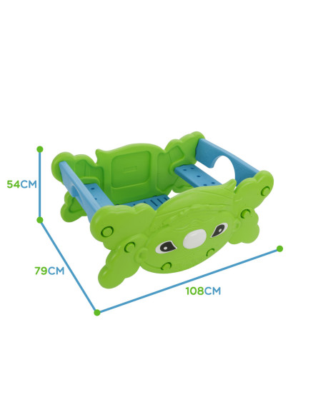 WOOPIE Stolik Piknikowy Huśtawka Bujak 2w1 Zielony