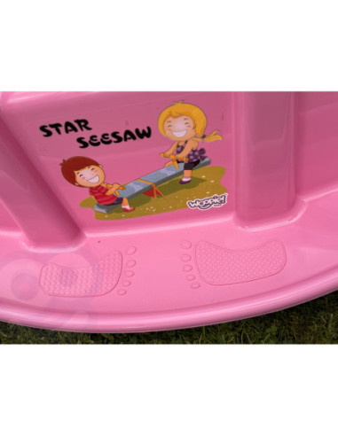 WOOPIE Bujak Wieloosobowy STAR Huśtawka Równoważna Różowa