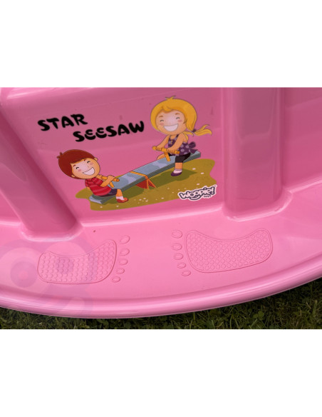 WOOPIE Bujak Wieloosobowy STAR Huśtawka Równoważna Różowa