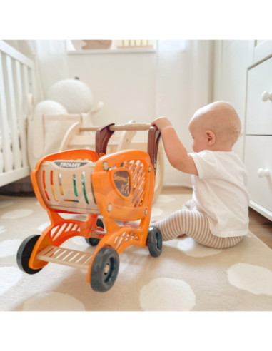 WOOPIE Wózek Sklepowy dla Dzieci Ruchome Elementy + 42 Akc.