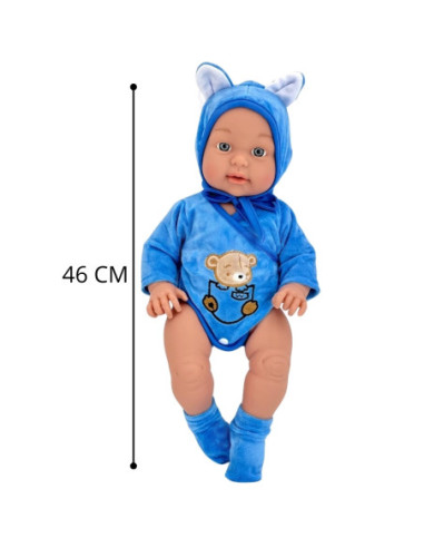 WOOPIE Lalka Bobas w Ubranku Misio 46 cm