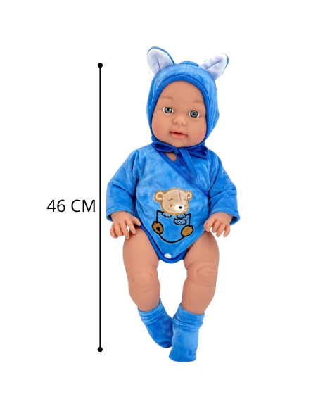 WOOPIE Lalka Bobas w Ubranku Misio 46 cm