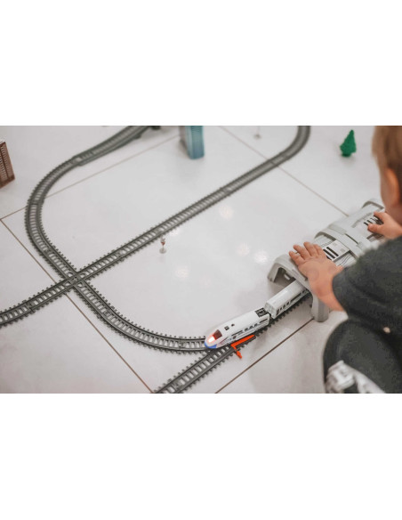 WOOPIE Kolejka Elektryczna Ogromny 914 cm Tor Most Tunel 86 el.