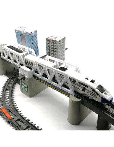 WOOPIE Kolejka Elektryczna Ogromny 914 cm Tor Most Tunel 86 el.