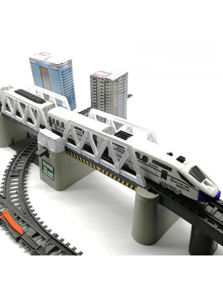 WOOPIE Kolejka Elektryczna Ogromny 914 cm Tor Most Tunel 86 el.