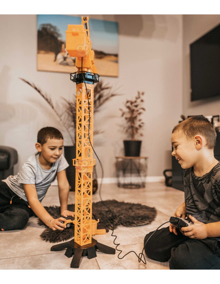 WOOPIE Dźwig Żuraw Zdaline Sterowany R/C Ciężarówka Koparka  + 4 Akc.