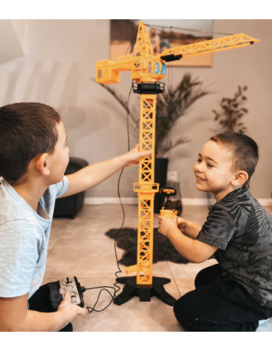 WOOPIE Dźwig Żuraw Zdaline Sterowany R/C Ciężarówka Koparka  + 4 Akc.