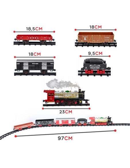 WOOPIE Pociąg Classical Train + 29 Akcesoriów