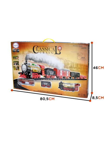 WOOPIE Pociąg Classical Train + 29 Akcesoriów