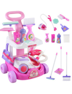 WOOPIE Cleaning Kit Trolley Vacuum Cleaner Suction Function + 11 Accessories