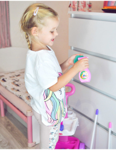 WOOPIE Zestaw do Sprzątania Wózek Odkurzacz Funkcja Ssania + 11 Akc.