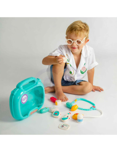 WOOPIE Zestaw Lekarski Mały Lekarza Doktor w Walizce Światło Dźwięk + Akc.