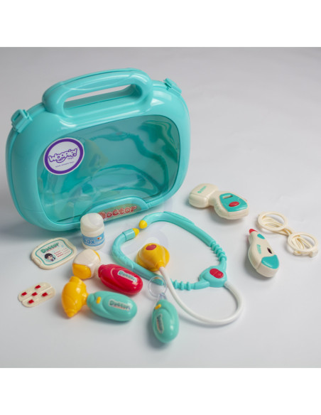 WOOPIE Zestaw Lekarski Mały Lekarza Doktor w Walizce Światło Dźwięk + Akc.