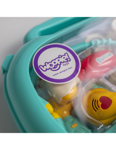 WOOPIE Zestaw Lekarski Mały Lekarza Doktor w Walizce Światło Dźwięk + Akc.