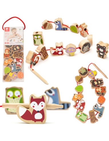 CLASSIC WORLD Korale do Nawlekania Zwięrzęta Leśne