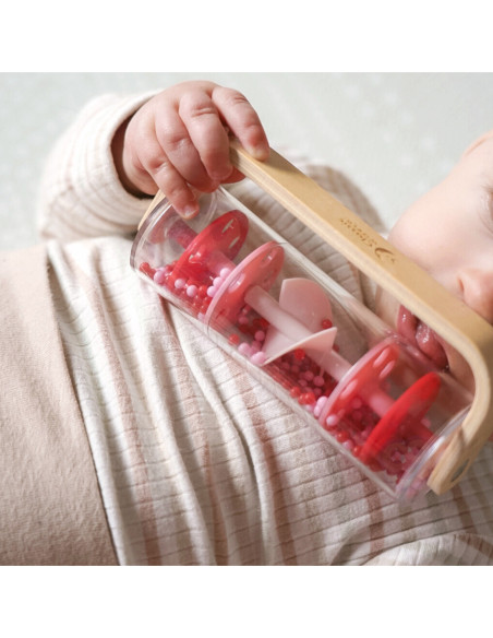 CLASSIC WORLD Deszczownica Tuba z Kuleczkami Czerwona