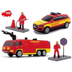 DICKIE SOS Drużyna strażacka - zestaw 2 pojazdy
