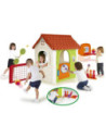 FEBER Dom Aktywności Wielofunkcyjny Domek  6 w 1 z Dołączonymi Grami