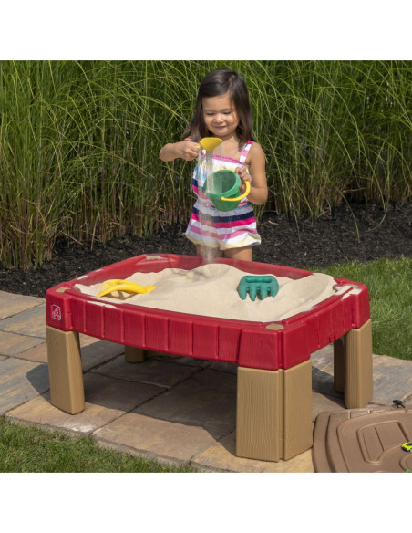 STEP2 Duża Piaskownica Stół z Pokrywą Tor Samochodowy