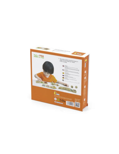 VIGA Gra Edukacyjna Drewniana Układanka Dopasuj Kształty 37 el.