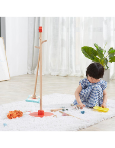 VIGA Drewniany Zestaw Narzędzi do Sprzątania 6 el.