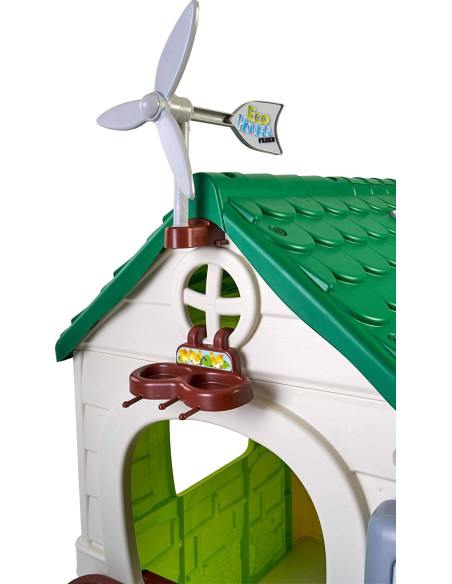 Feber Domek ogrodowy Eco Karmnik Segregacja Odpadów Imitacja Panelu Słonecznego