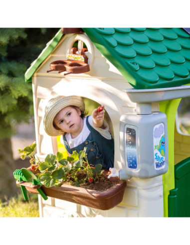 Feber Domek ogrodowy Eco Karmnik Segregacja Odpadów Imitacja Panelu Słonecznego