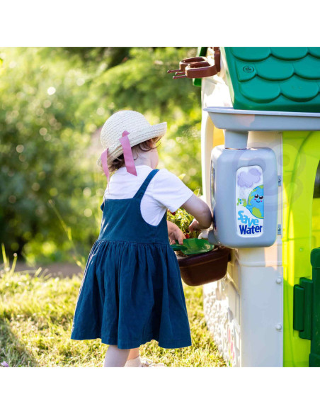 Feber Domek ogrodowy Eco Karmnik Segregacja Odpadów Imitacja Panelu Słonecznego