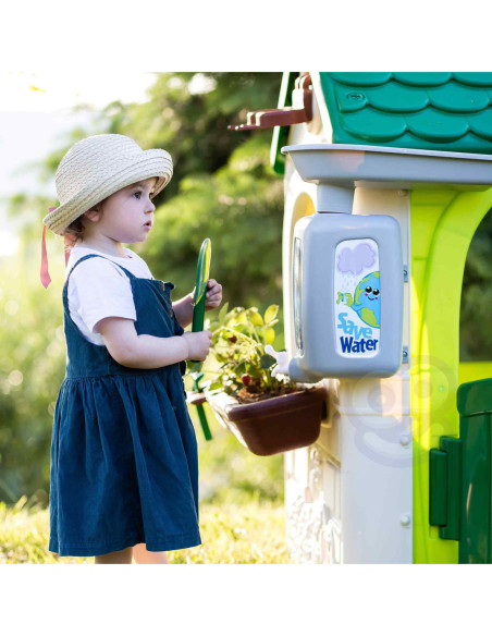 Feber Domek ogrodowy Eco Karmnik Segregacja Odpadów Imitacja Panelu Słonecznego