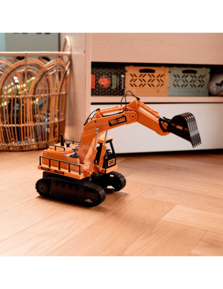 WOOPIE Duża Koparka Zdalnie Sterowana na Gąsienicach 7 Funkcji Dźwięk + Akc.