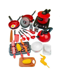 WOOPIE Kuchnia dla Dzieci Duży Zestaw XXL Akcesoria Garnki 36 el. 2